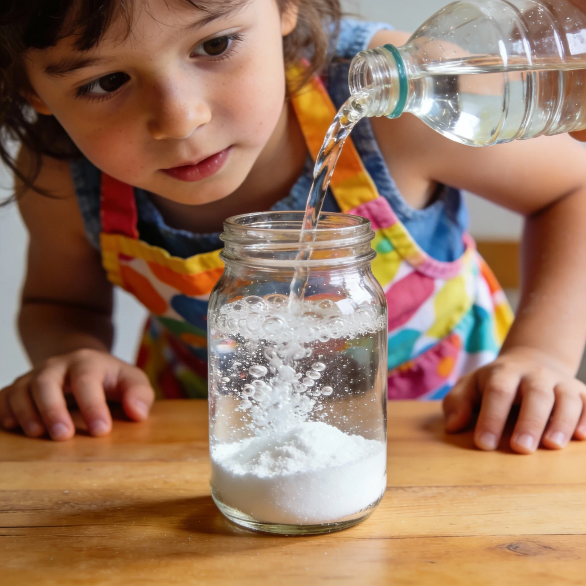 Baking soda and vinegar reaction